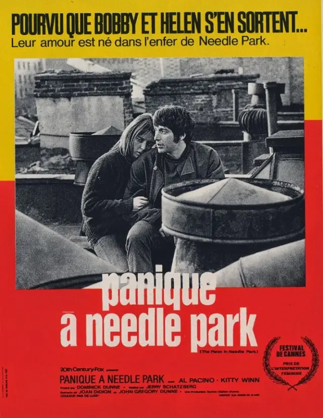 فیلم وحشت در نیدل پارک (The Panic in Needle Park) پوستر