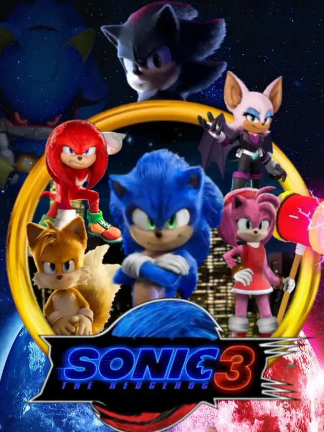 فیلم سونیک خارپشت 3 (Sonic the Hedgehog 3) پوستر