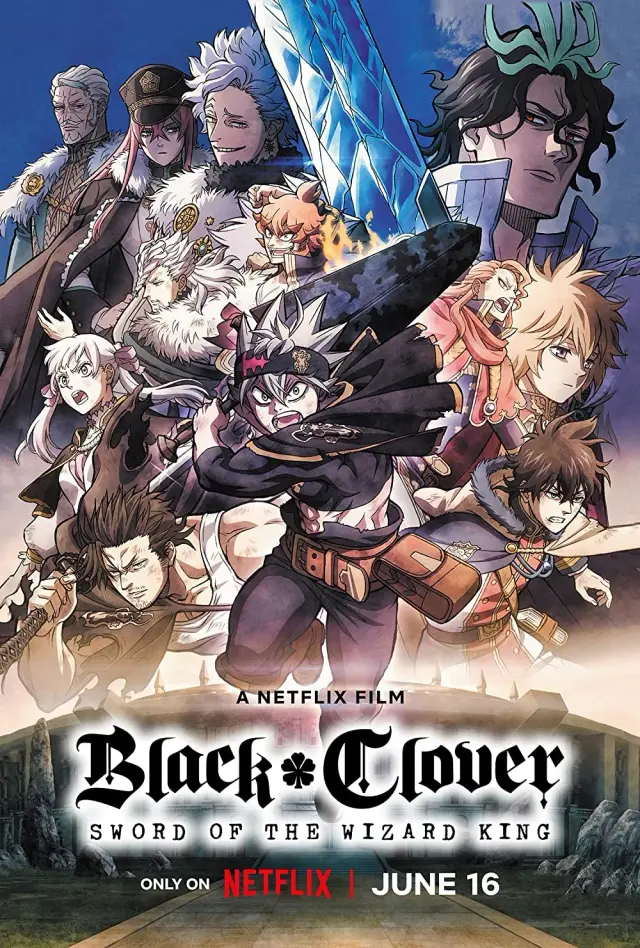انیمه شبدر سیاه: شمشیر پادشاه جادوگر (Black Clover: Sword of the Wizard King) پوستر