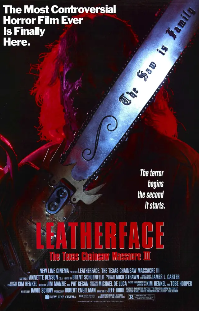 فیلم کشتار با اره برقی در تگزاس 3 (Leatherface: Texas Chainsaw Massacre III) پوستر