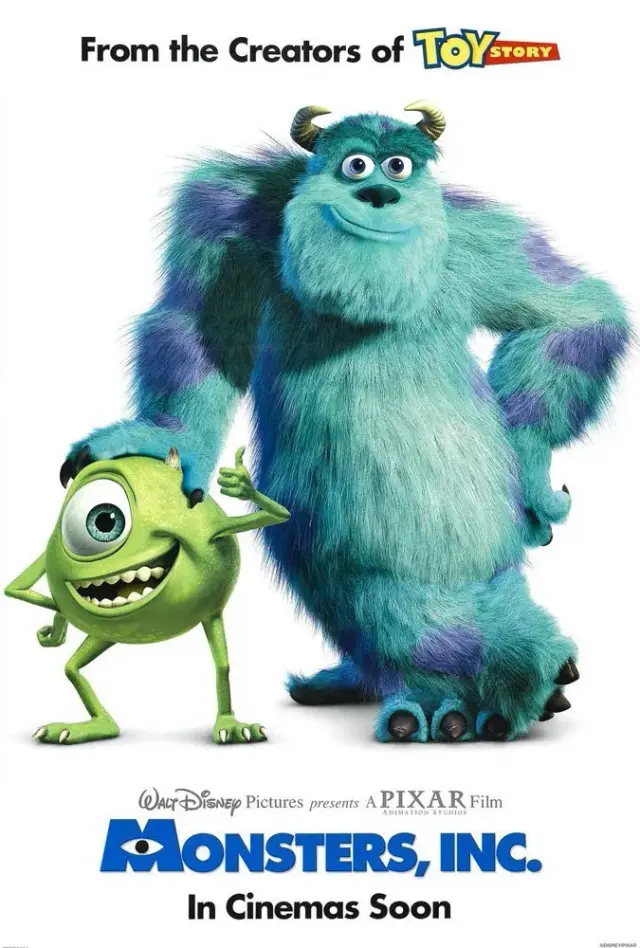 انیمیشن شرکت هیولاها (Monsters, Inc.) پوستر