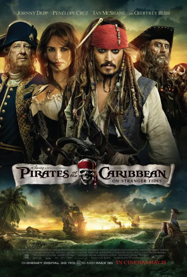 فیلم دزدان دریایی کارائیب: سوار بر امواج ناشناخته (Pirates of the Caribbean: On Stranger Tides) پوستر