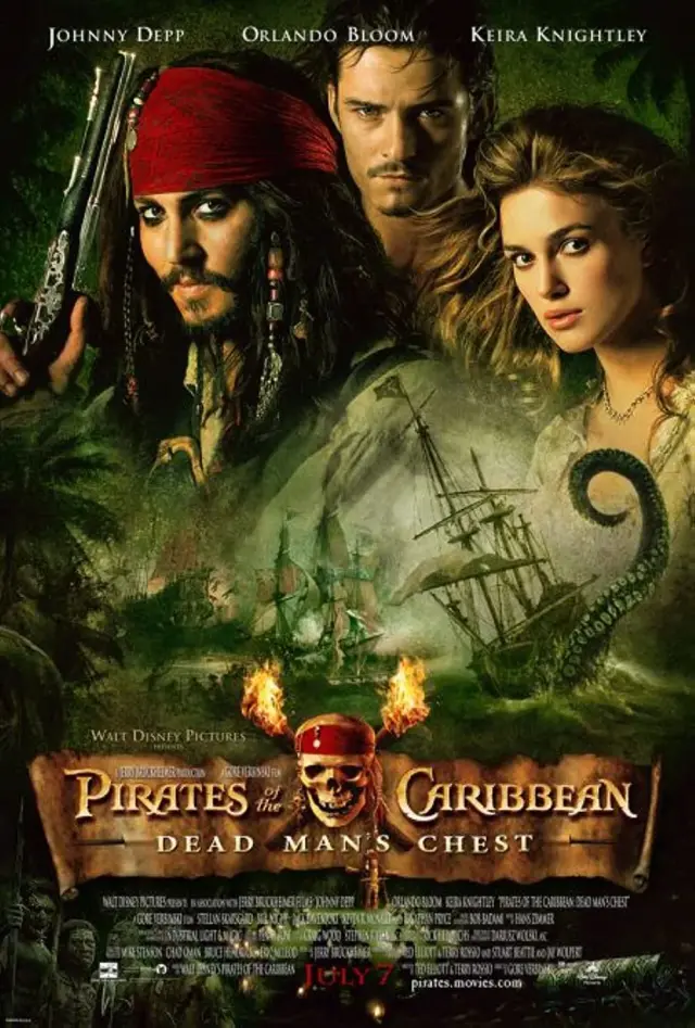 فیلم دزدان دریایی کارائیب: صندوقچه مرد مرده (Pirates of the Caribbean: Dead Man's Chest) پوستر