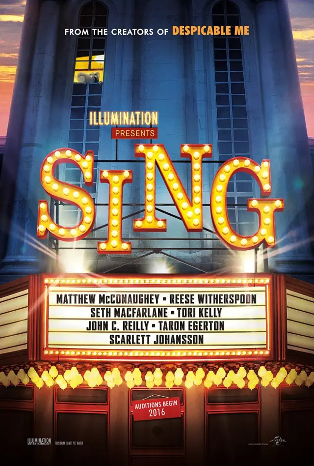 انیمیشن آواز (انیمیشن) (Sing) پوستر