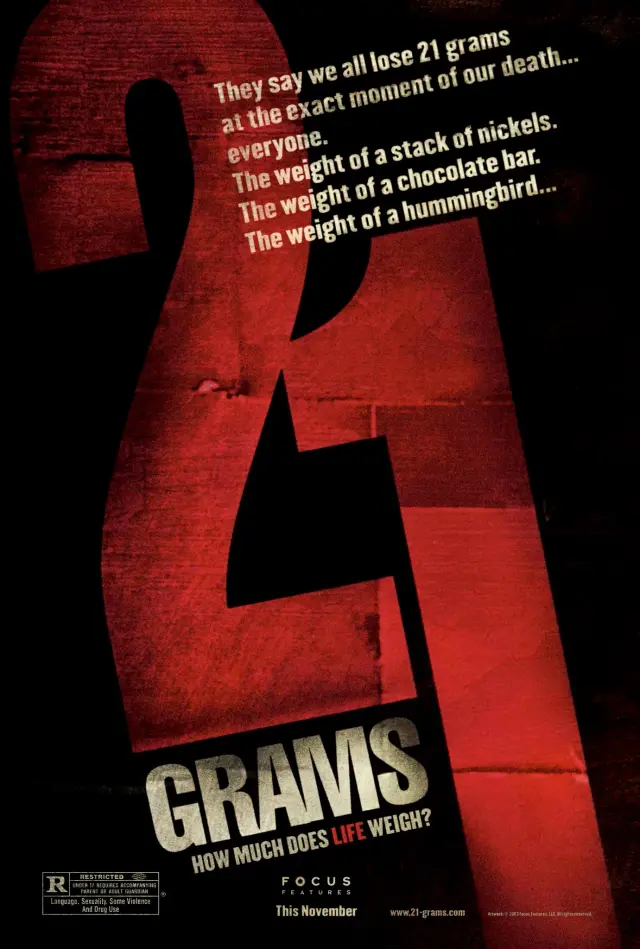 فیلم 21 گرم (21 Grams) پوستر