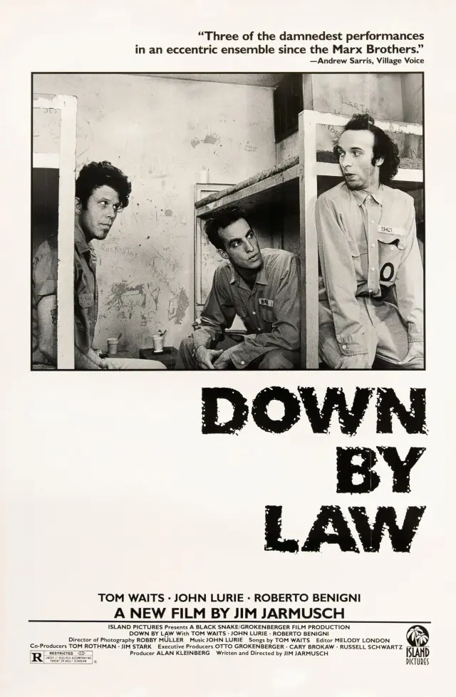 فیلم مغلوب قانون (Down by Law) پوستر