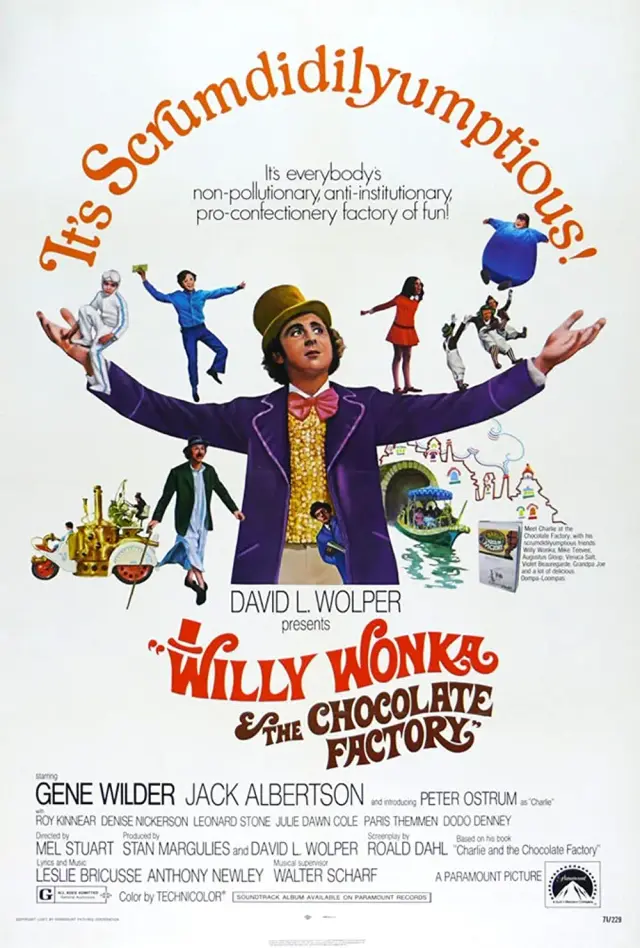 فیلم ویلی وانکا و کارخانه شکلات سازی (Willy Wonka & the Chocolate Factory) پوستر