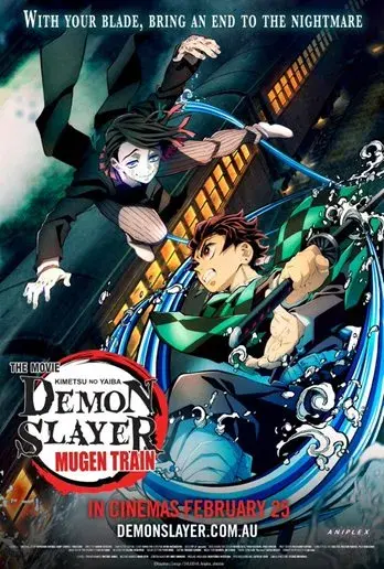 انیمه شیطان کش : قطار موگن (Demon Slayer: Kimetsu no Yaiba - The Movie: Mugen Train) پوستر