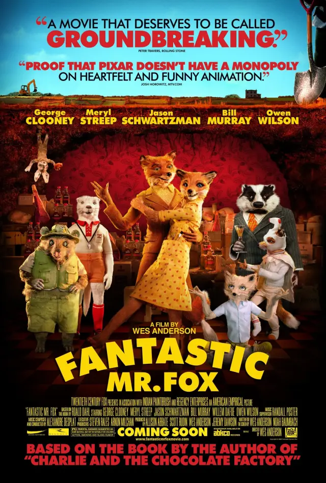 انیمیشن آقای فاکس شگفت انگیز (Fantastic Mr. Fox) پوستر