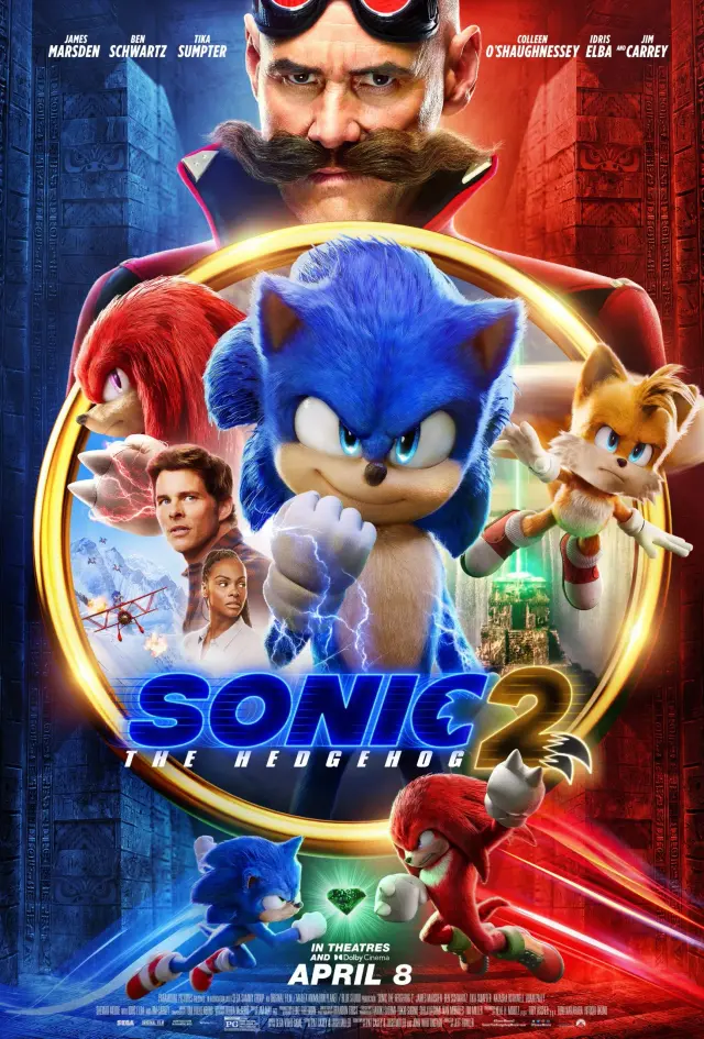 فیلم سونیک خارپشت 2 (Sonic the Hedgehog 2) پوستر