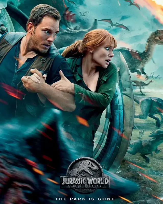 فیلم دنیای ژوراسیک: سقوط پادشاهی (Jurassic World: Fallen Kingdom) پوستر