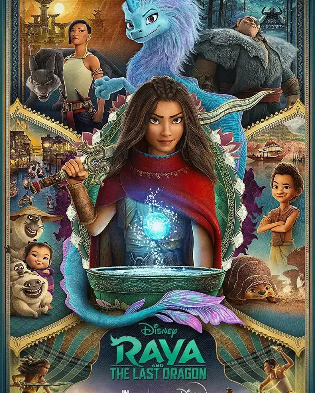 انیمیشن رایا و آخرین اژدها (Raya and the Last Dragon) پوستر
