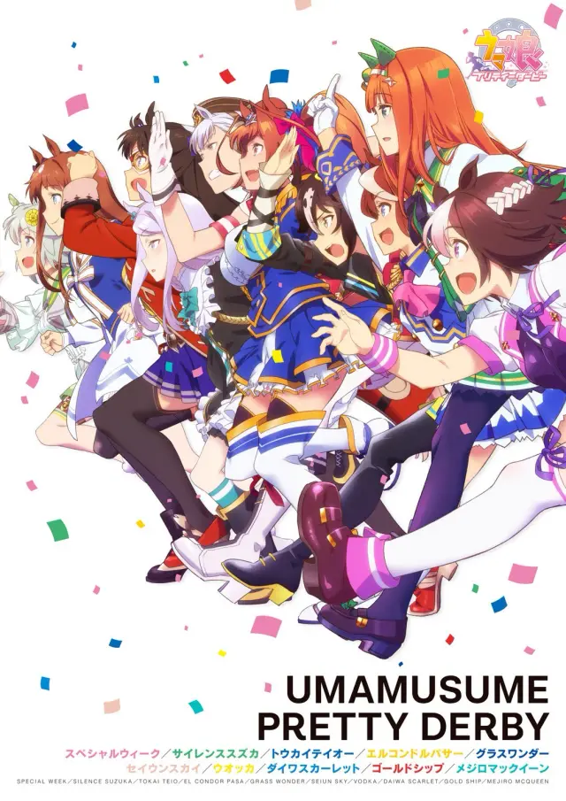 انیمه اوما موسومه: دربی زیبا (Uma Musume - Pretty Derby) پوستر