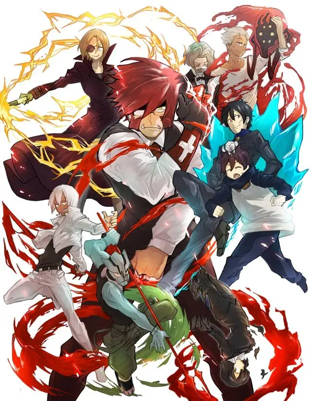 انیمه انسداد خونی خط مقدم (Blood Blockade Battlefront) پوستر