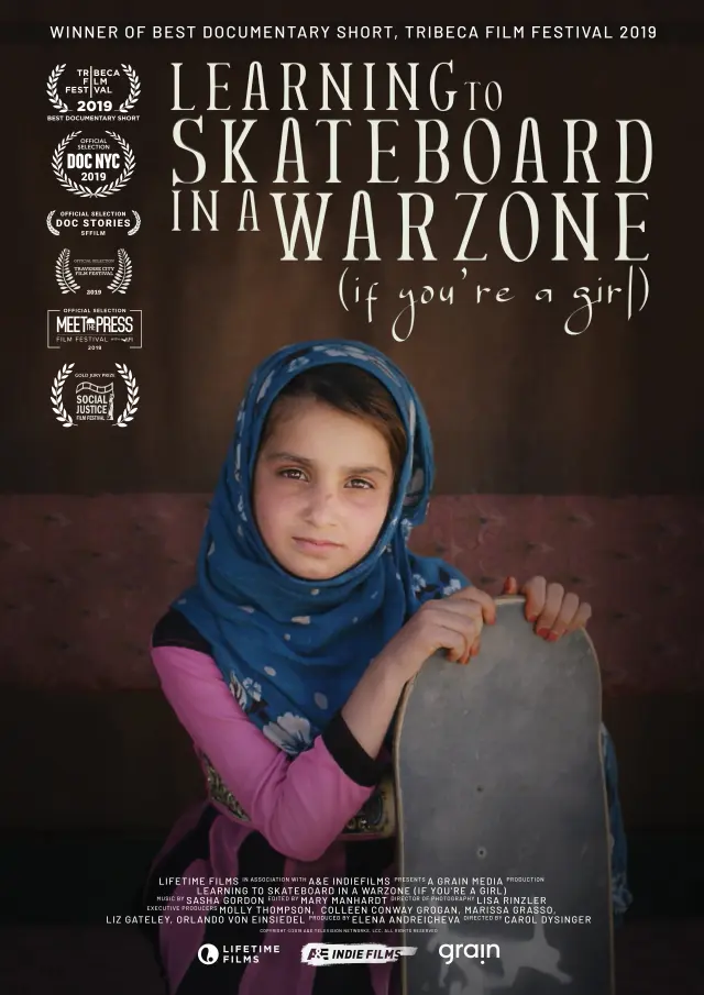 مستند آموزش اسکیت بورد زیر سایه جنگ (Learning to Skateboard in a Warzone (If You're a Girl)) پوستر