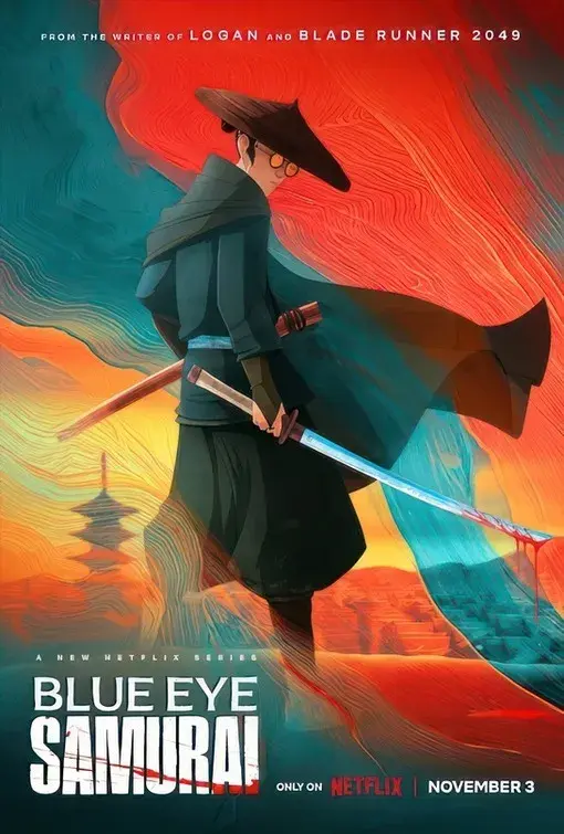 انیمیشن سامورایی چشم آبی (Blue Eye Samurai) پوستر