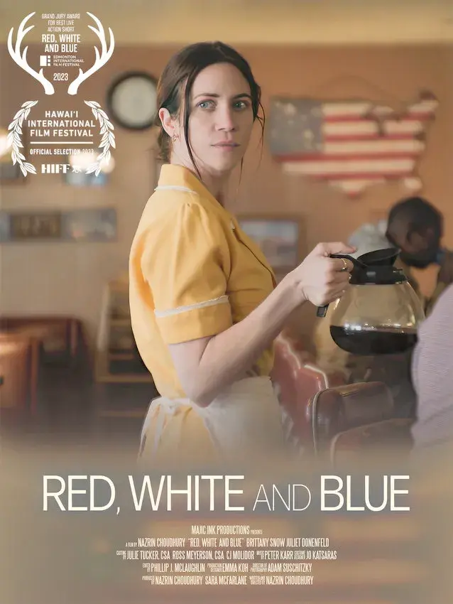 فیلم قرمز سفید و آبی (Red, White and Blue) پوستر