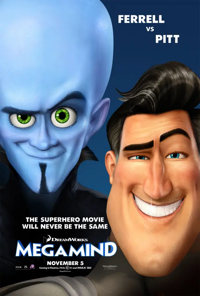 انیمیشن نابغه 2010 (Megamind) پوستر