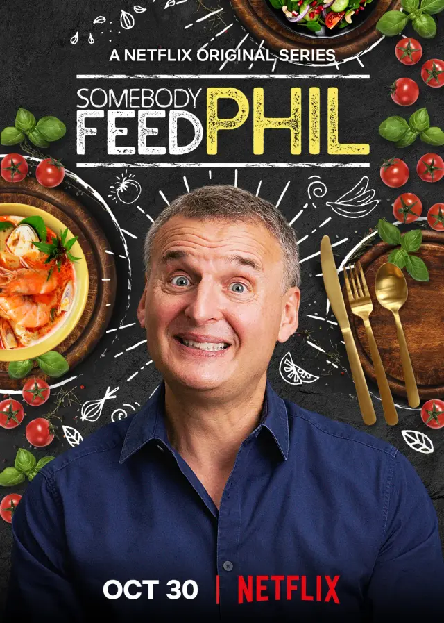 مستند یکی به فیل غذا بده (Somebody Feed Phil) پوستر