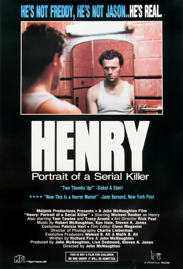 فیلم هنری: تصویر یک قاتل زنجیره‌ای (Henry: Portrait of a Serial Killer) پوستر