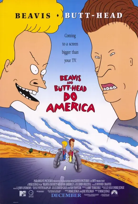 انیمیشن بیویس و بات‌هد به آمریکا خدمت می‌ کنند (Beavis and Butt-Head Do America) پوستر