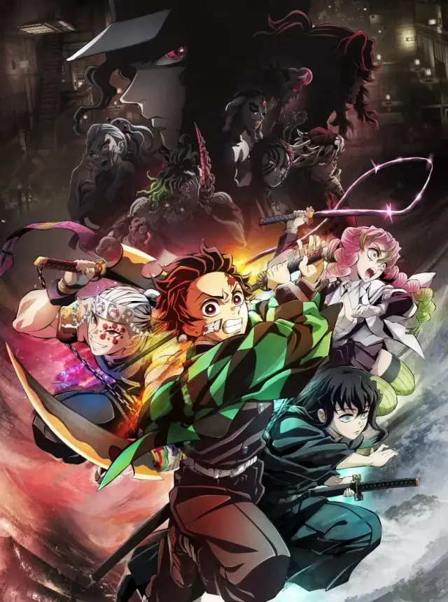 انیمه شیطان کش: کیمتسو نو یائیبا - به سوی روستای شمشیرسازی (Demon Slayer: Kimetsu No Yaiba - To the Swordsmith Village) پوستر