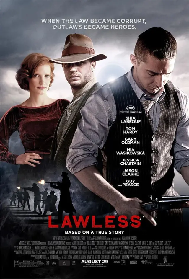 فیلم بی قانون 2012 (Lawless) پوستر