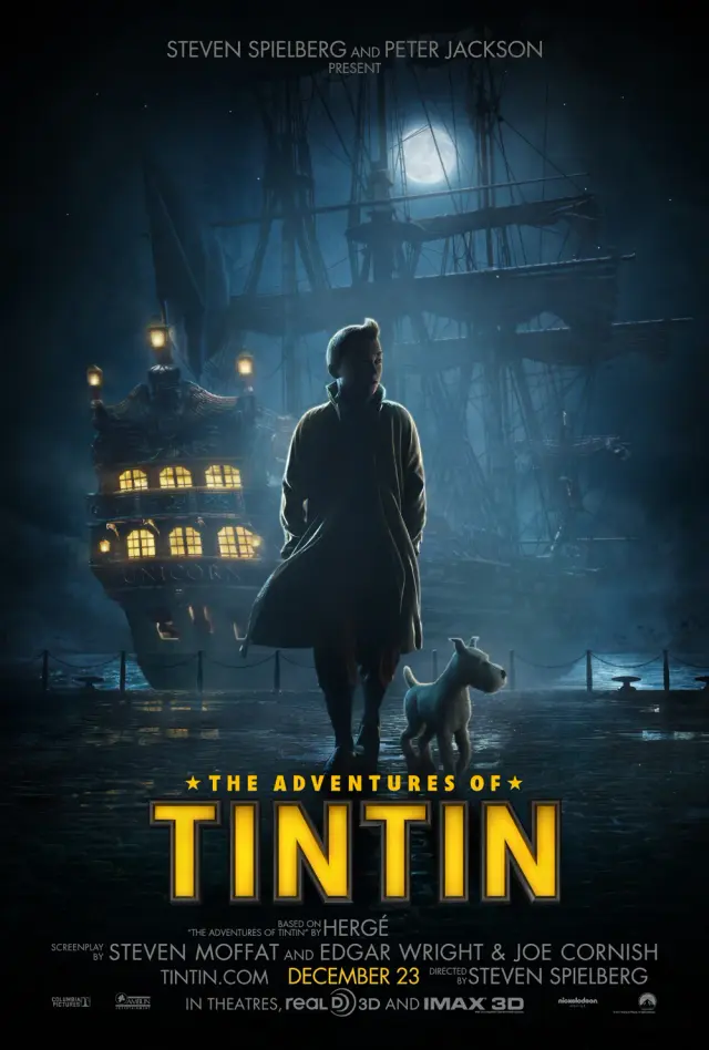 انیمیشن ماجراهای تن‌تن (The Adventures of Tintin) پوستر