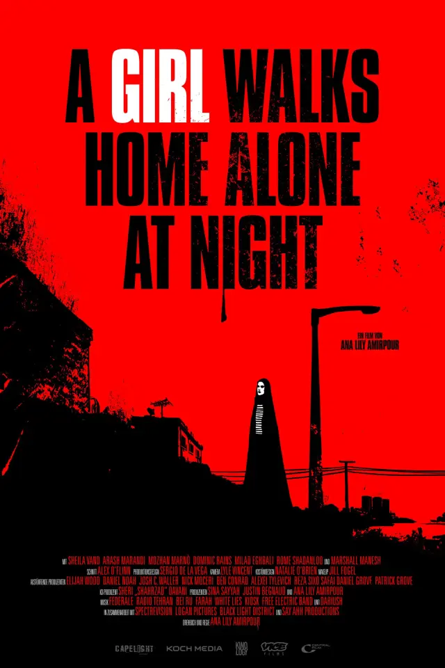 فیلم دختری شب تنها به خانه میرود (A Girl Walks Home Alone at Night) پوستر