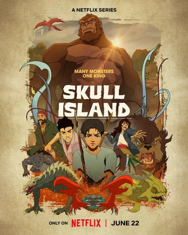 انیمیشن جزیره جمجمه (Skull Island) پوستر