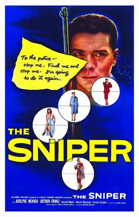 فیلم تک‌تیرانداز 1952 (The Sniper) پوستر