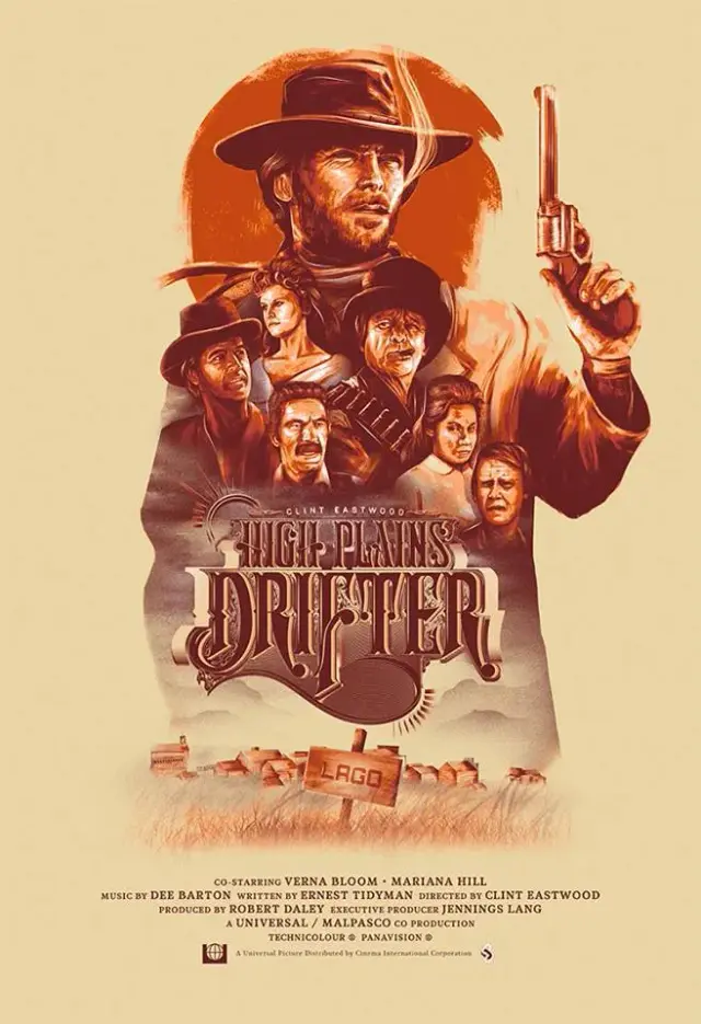 فیلم غریبه دشت های بالا (High Plains Drifter) پوستر