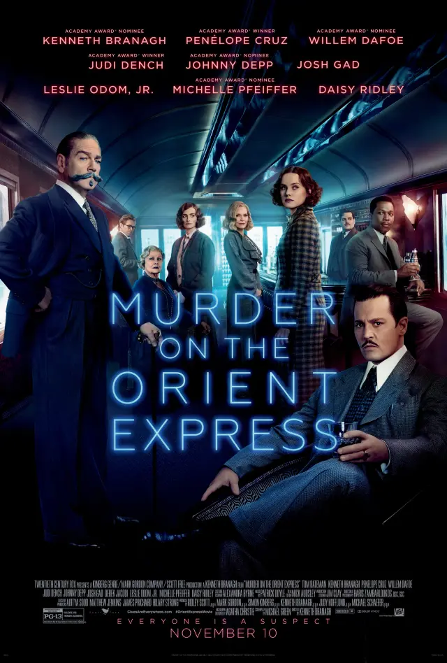 فیلم قتل در قطار سریع‌ السیر شرق (Murder on the Orient Express) پوستر