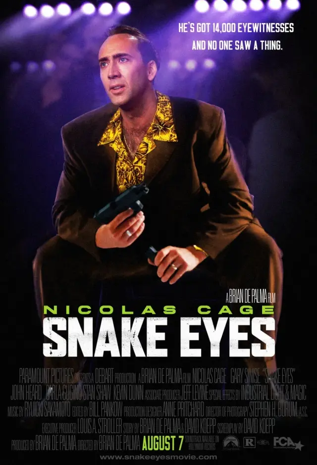 فیلم چشمان مار 1998 (Snake Eyes) پوستر