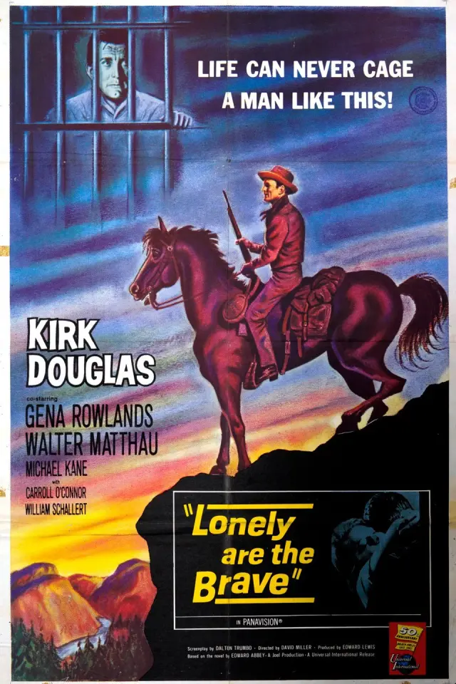 فیلم شجاعان تنها هستند (Lonely Are the Brave) پوستر