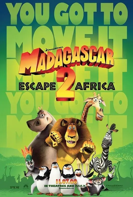 انیمیشن ماداگاسکار 2: فرار به آفریقا (Madagascar: Escape 2 Africa) پوستر