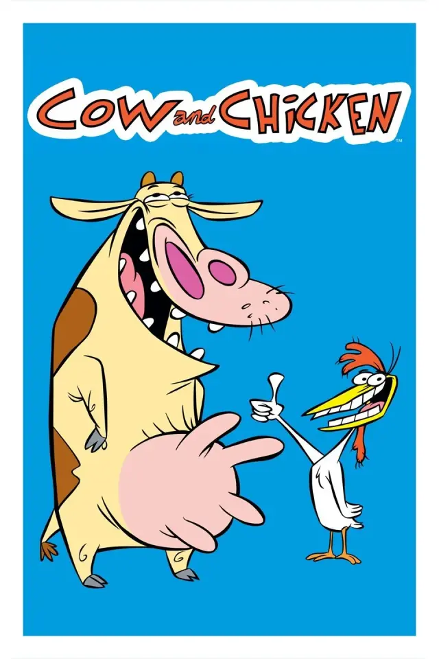 انیمیشن ماجراهای آقای گاو و جوجه (Cow and Chicken) پوستر
