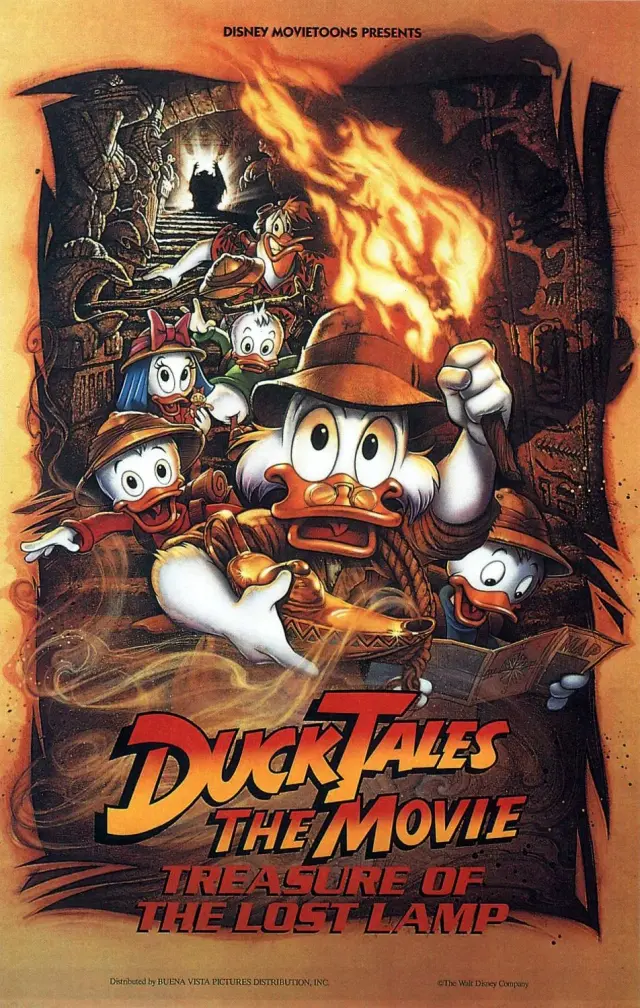 انیمیشن ماجراهای اردک: چراغ جادو (DuckTales the Movie: Treasure of the Lost Lamp) پوستر