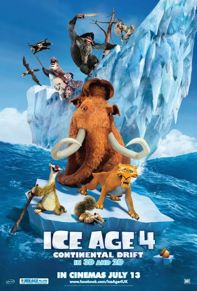 انیمیشن عصر یخبندان ۴: رانش قاره ای (Ice Age: Continental Drift) پوستر