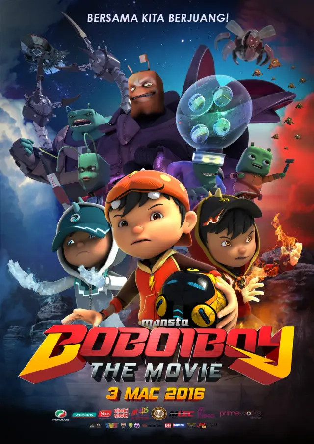 انیمیشن بوبو قهرمان کوچک (BoBoiBoy: The Movie) پوستر