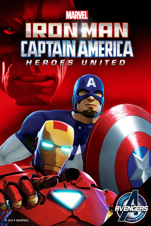 انیمیشن مرد آهنی و کاپیتان آمریکا: اتحاد قهرمانان (Iron Man and Captain America: Heroes United) پوستر