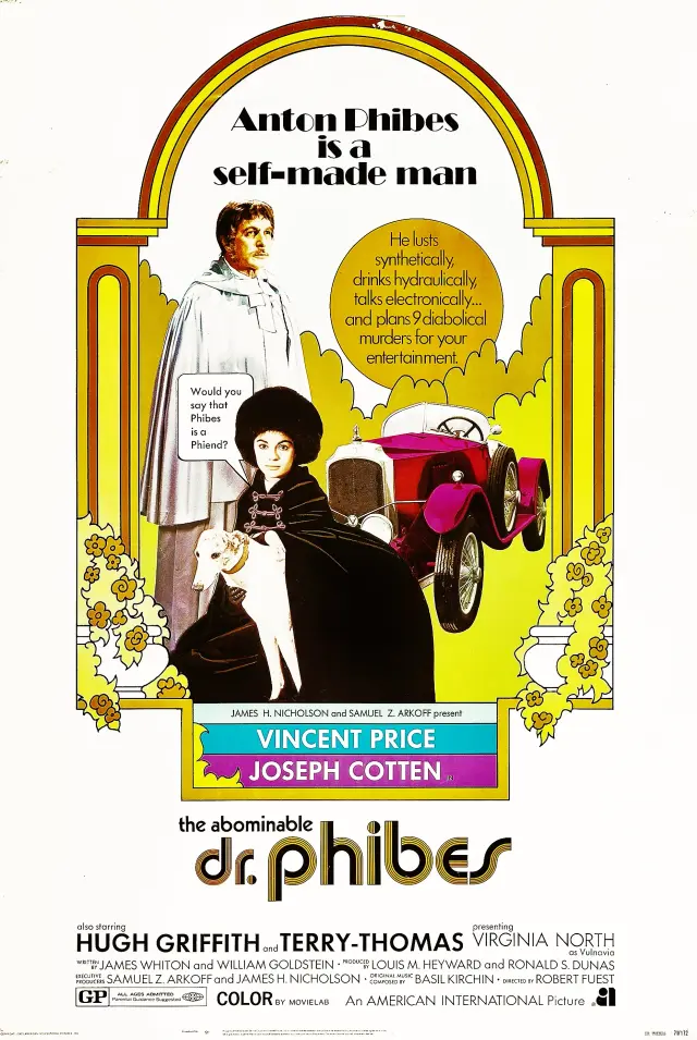 فیلم دکتر فیبس ناپسند (The Abominable Dr. Phibes) پوستر