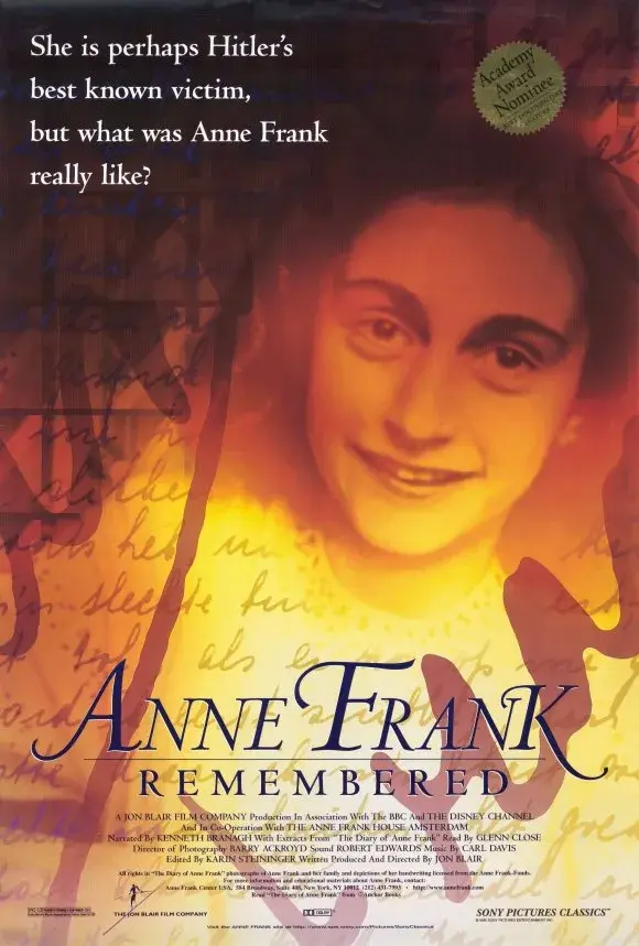 مستند آنه فرانک به خاطر داشت (Anne Frank Remembered) پوستر