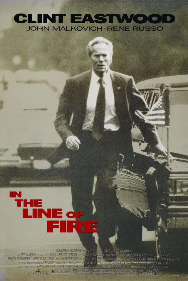 فیلم در خط آتش (In the Line of Fire) پوستر
