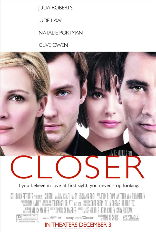 فیلم نزدیکتر 2004 (Closer) پوستر