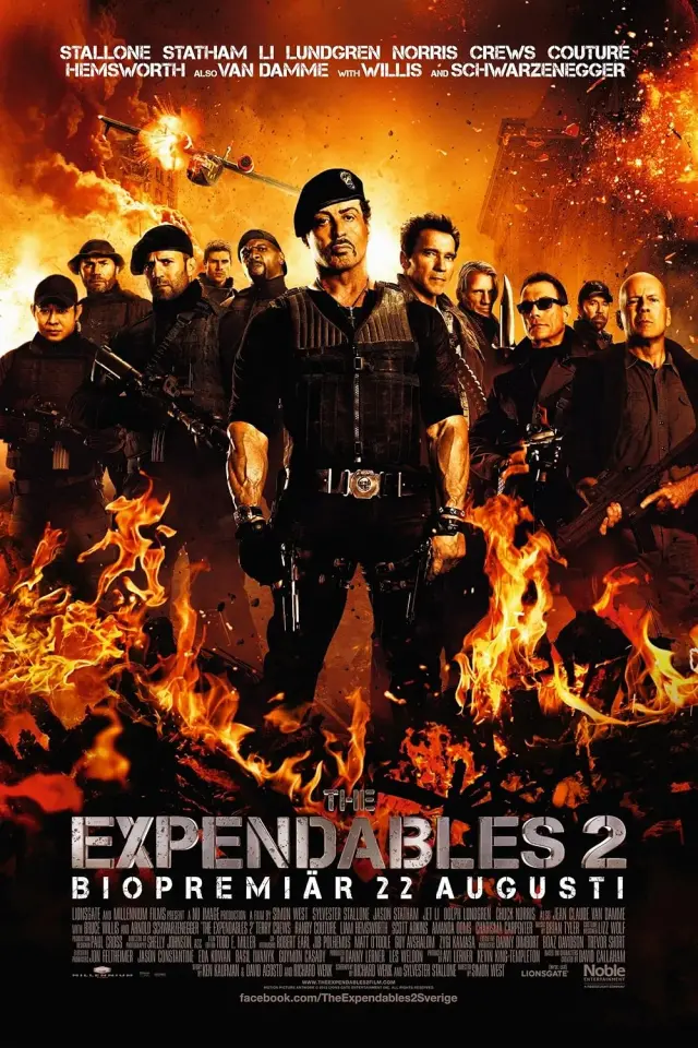 فیلم بی مصرف ها 2 (The Expendables 2) پوستر