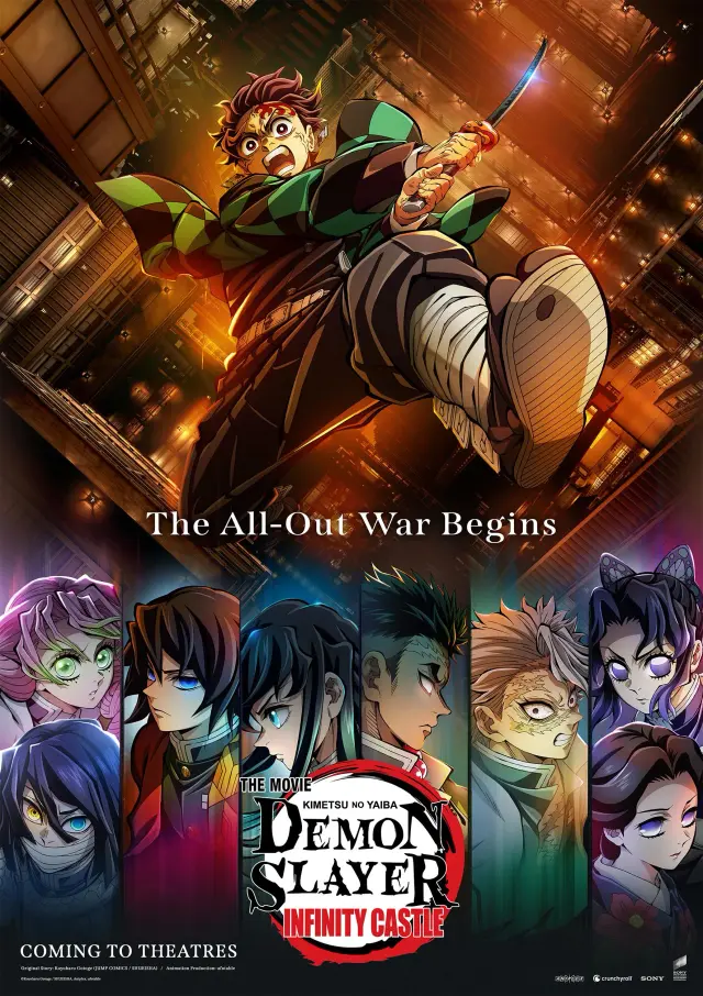 انیمه شیطان کش- کیمتسو نو یایبا- فیلم: قلعه بی نهایت (Demon Slayer: Kimetsu no Yaiba Infinity Castle) پوستر