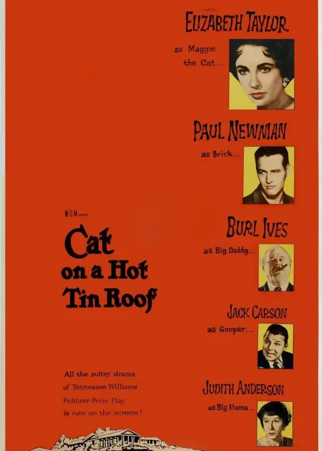 فیلم گربه روی شیروانی داغ	 (Cat on a Hot Tin Roof) پوستر