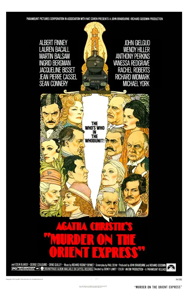 فیلم قتل در قطار سریع السیر شرق 1974