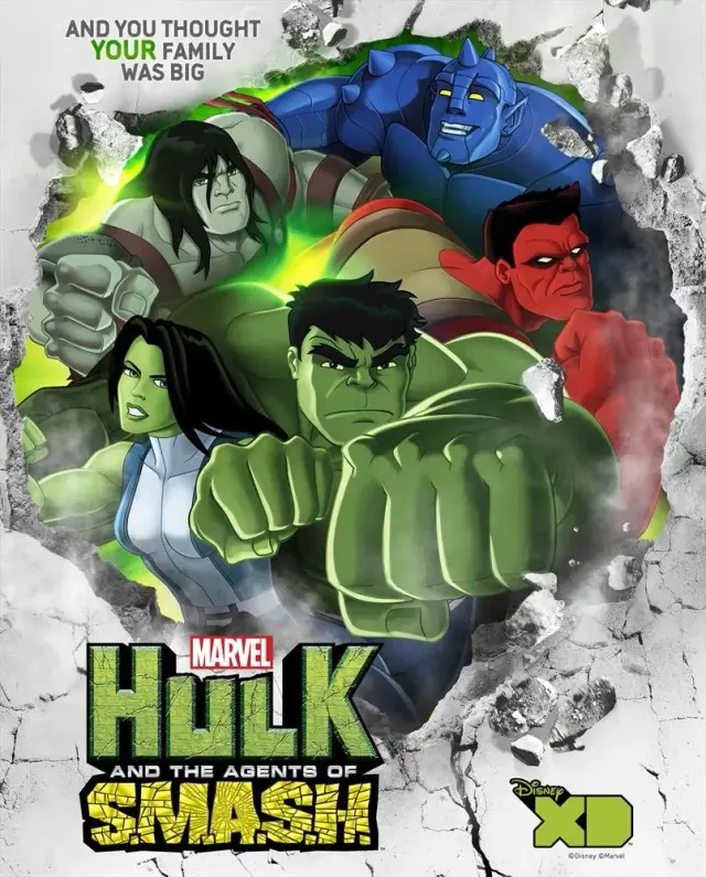 انیمیشن هالک و ماموران اسمش (Hulk and the Agents of S.M.A.S.H.) پوستر